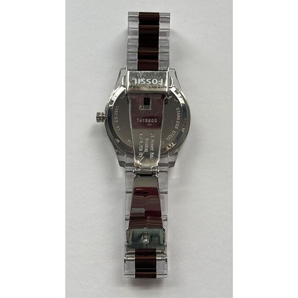 Fossil Stella ES2801 Women’s Brown Clear Dial Quartz Watch - Picture 5 of 8